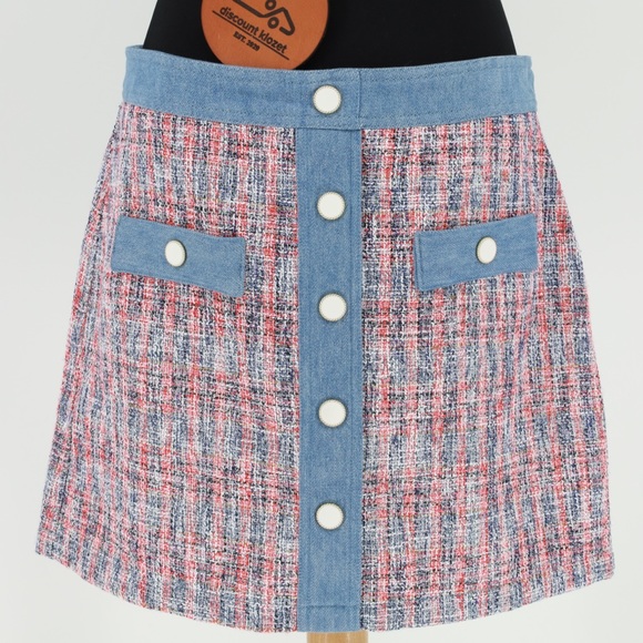House of Harlow 1960 Dresses & Skirts - HOUSE OF HARLOW 1960 Tweed Denim Skirt
